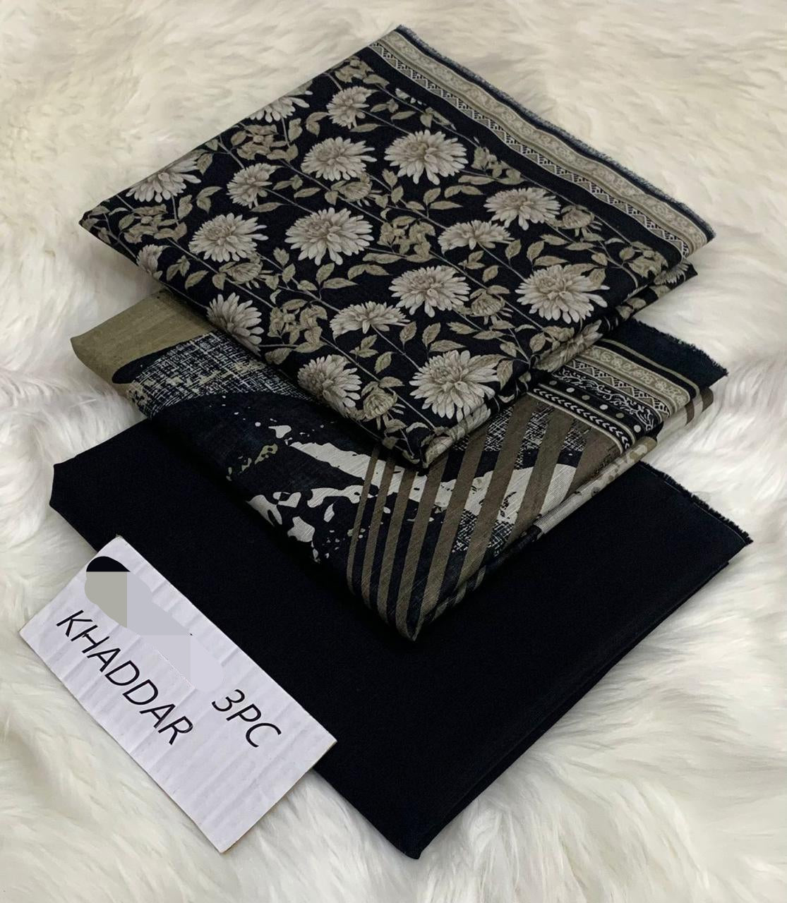 3PC Unstitched Printed Khaddar Collection – Beautiful Colors & Designs