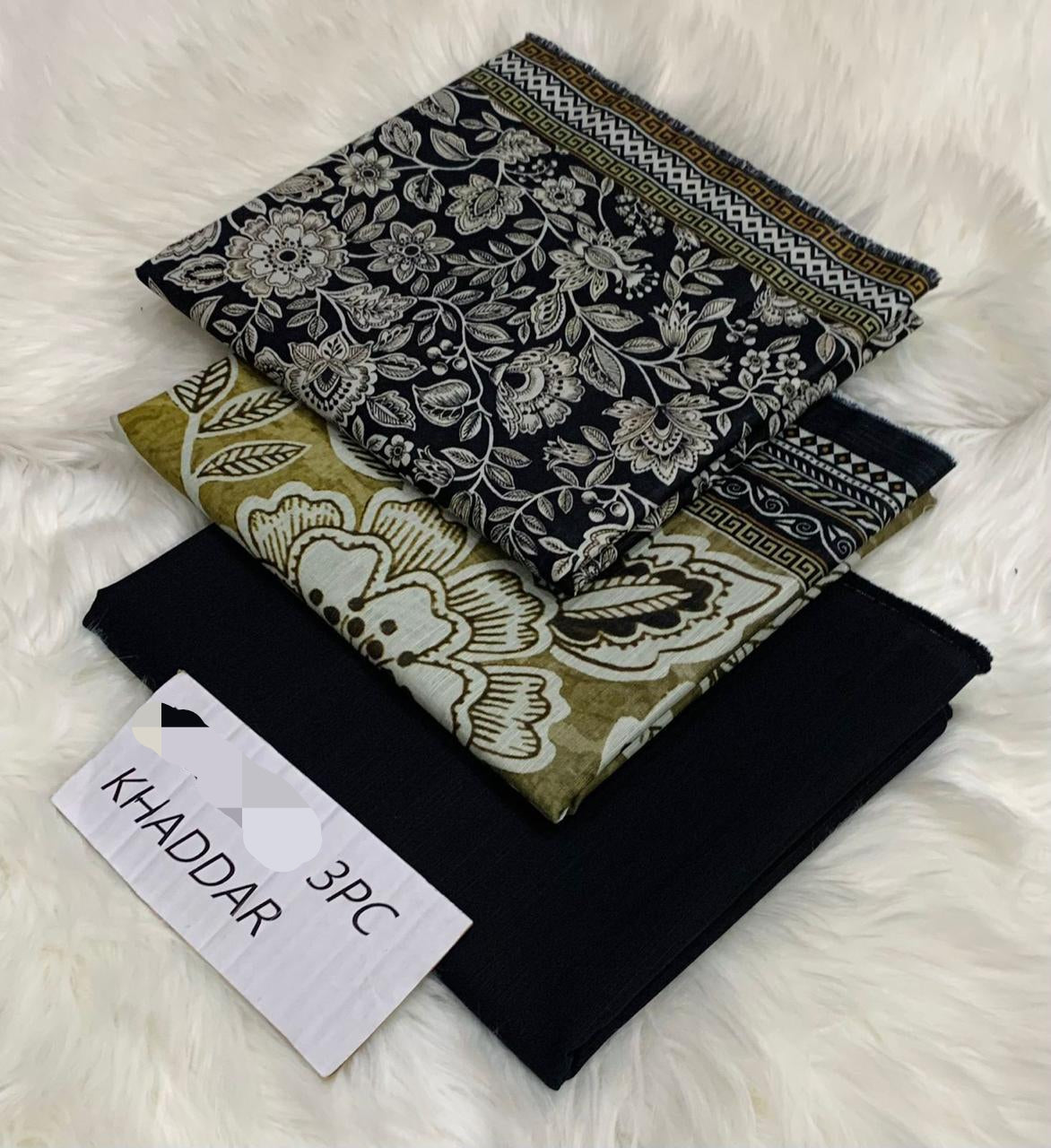 3PC Unstitched Printed Khaddar Collection – Beautiful Colors & Designs